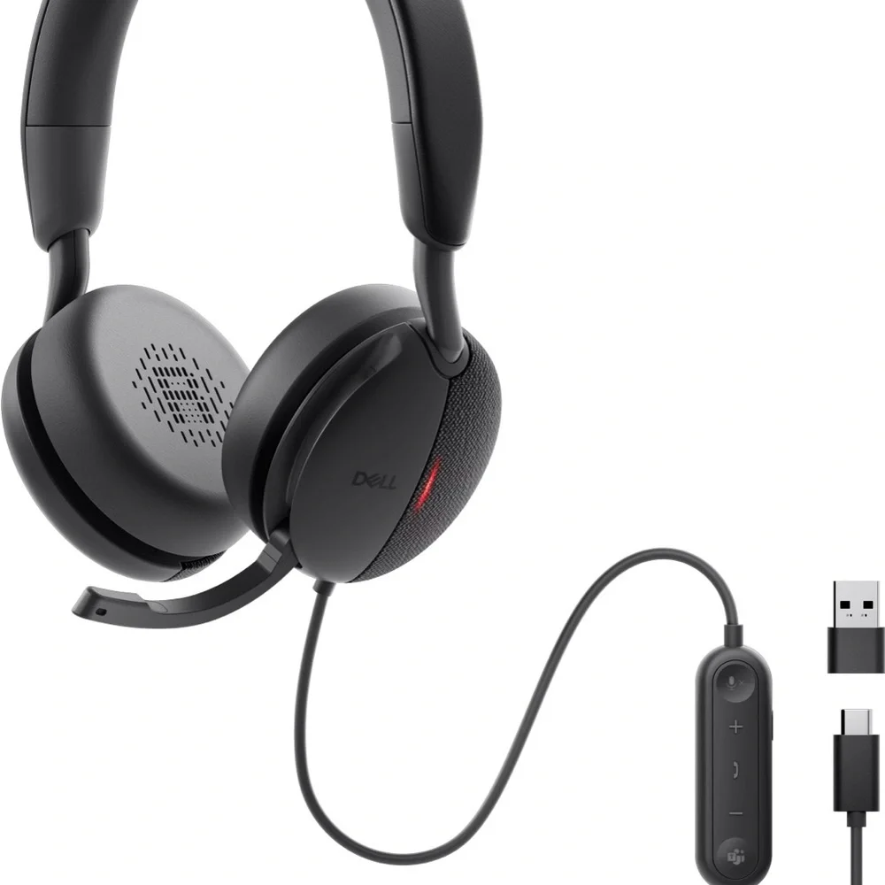 Dell Pro Wired ANC Headset with Black Finish